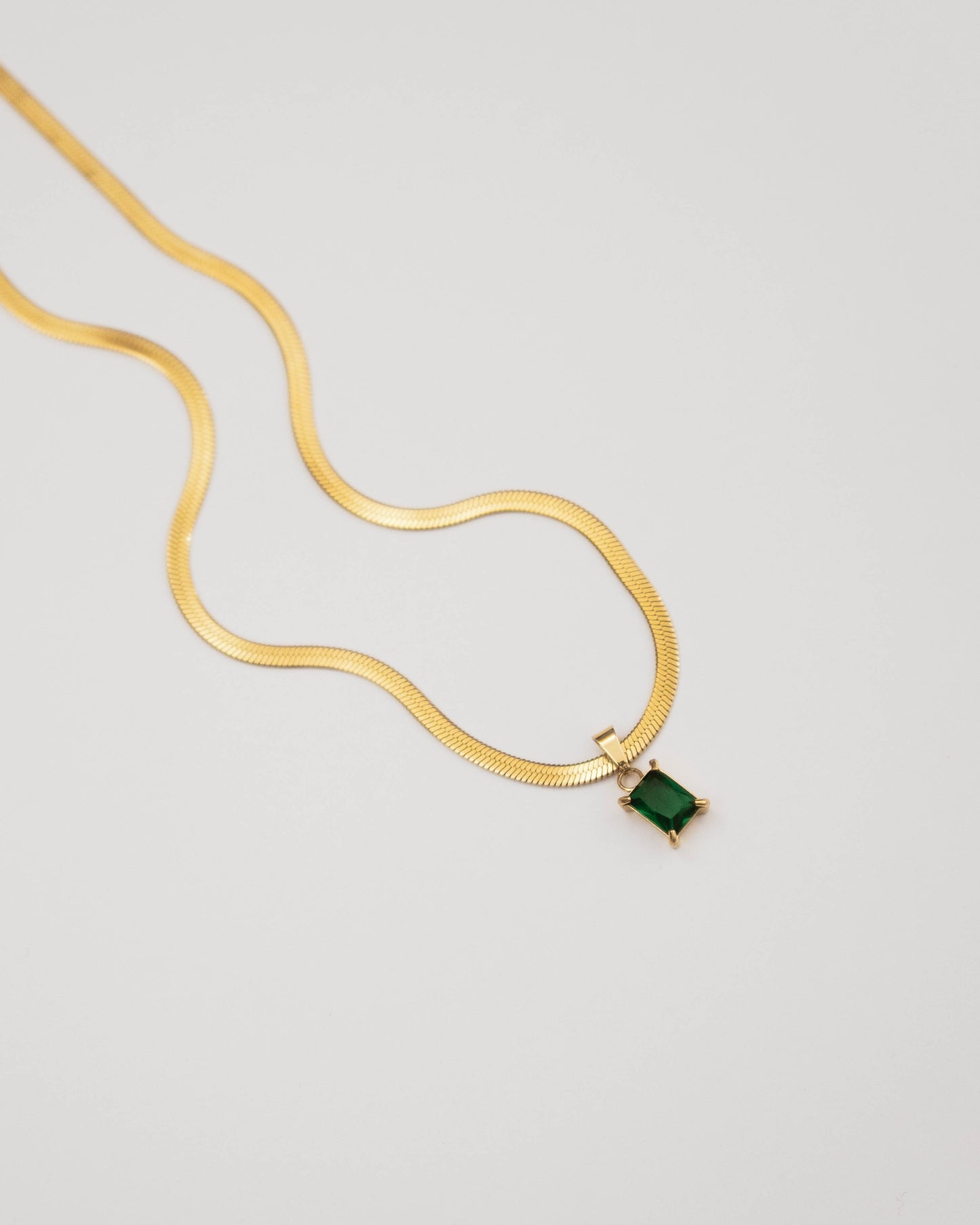 Emerald Snake Chain