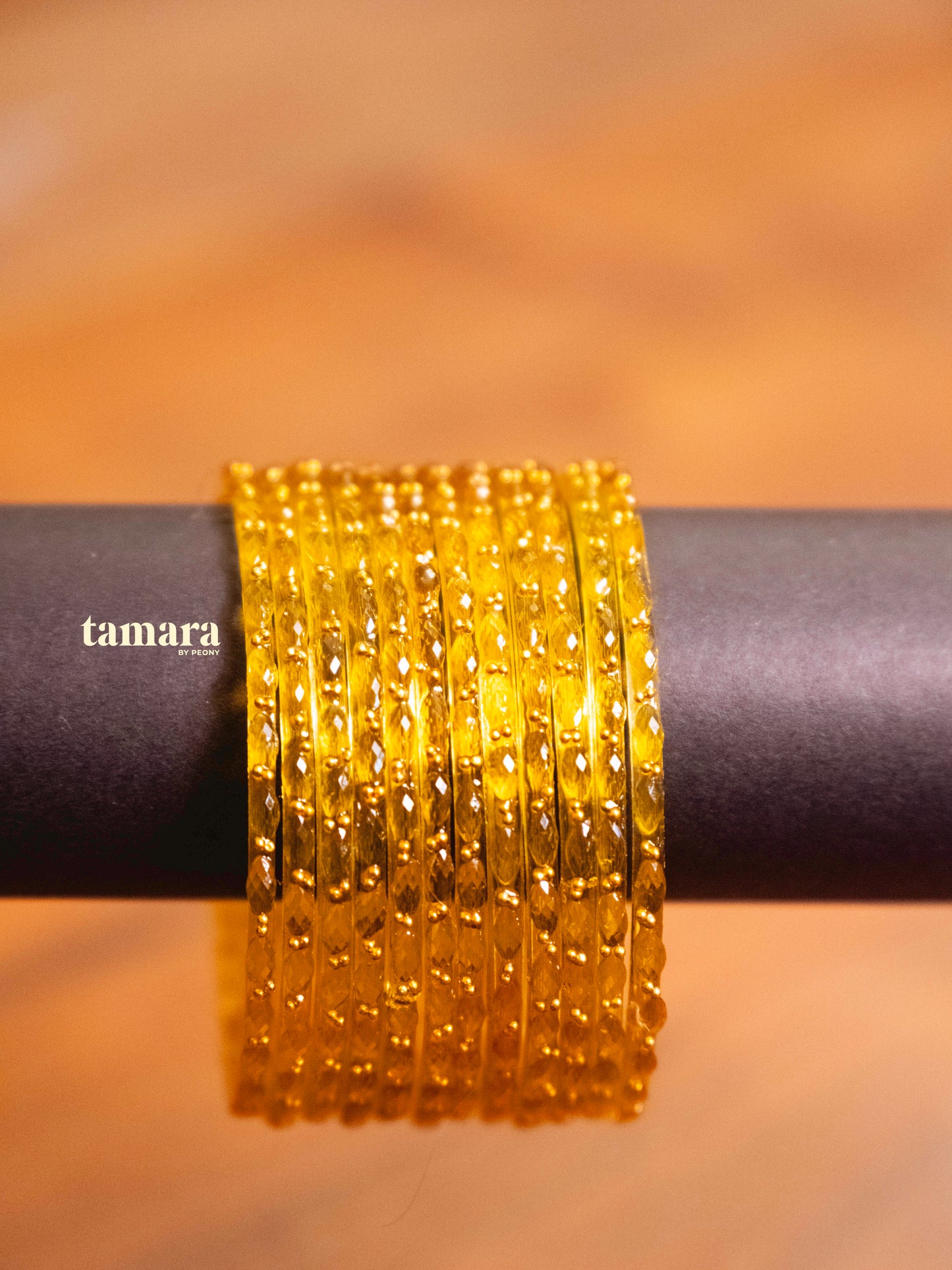 Golden Glass Bangles