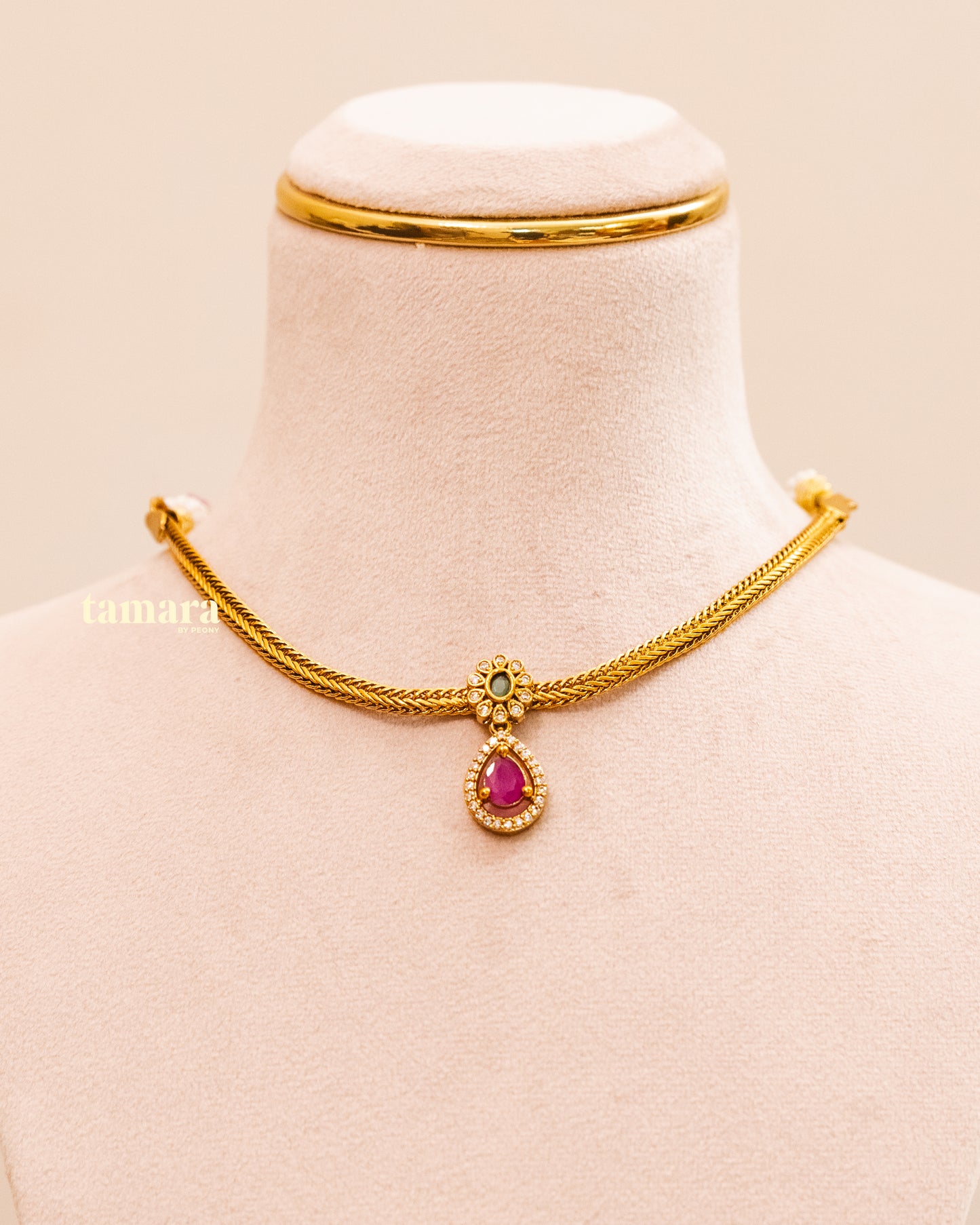 Floral Drop Necklace Set