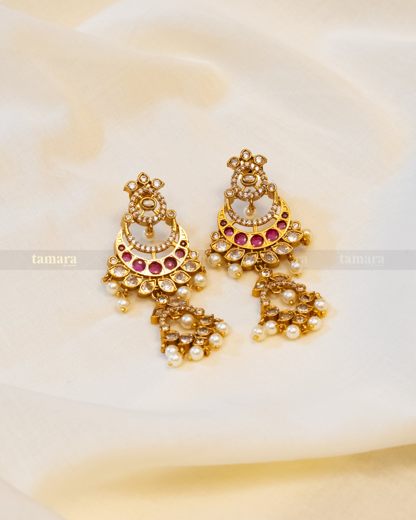 Ruby Pearl Chandbali