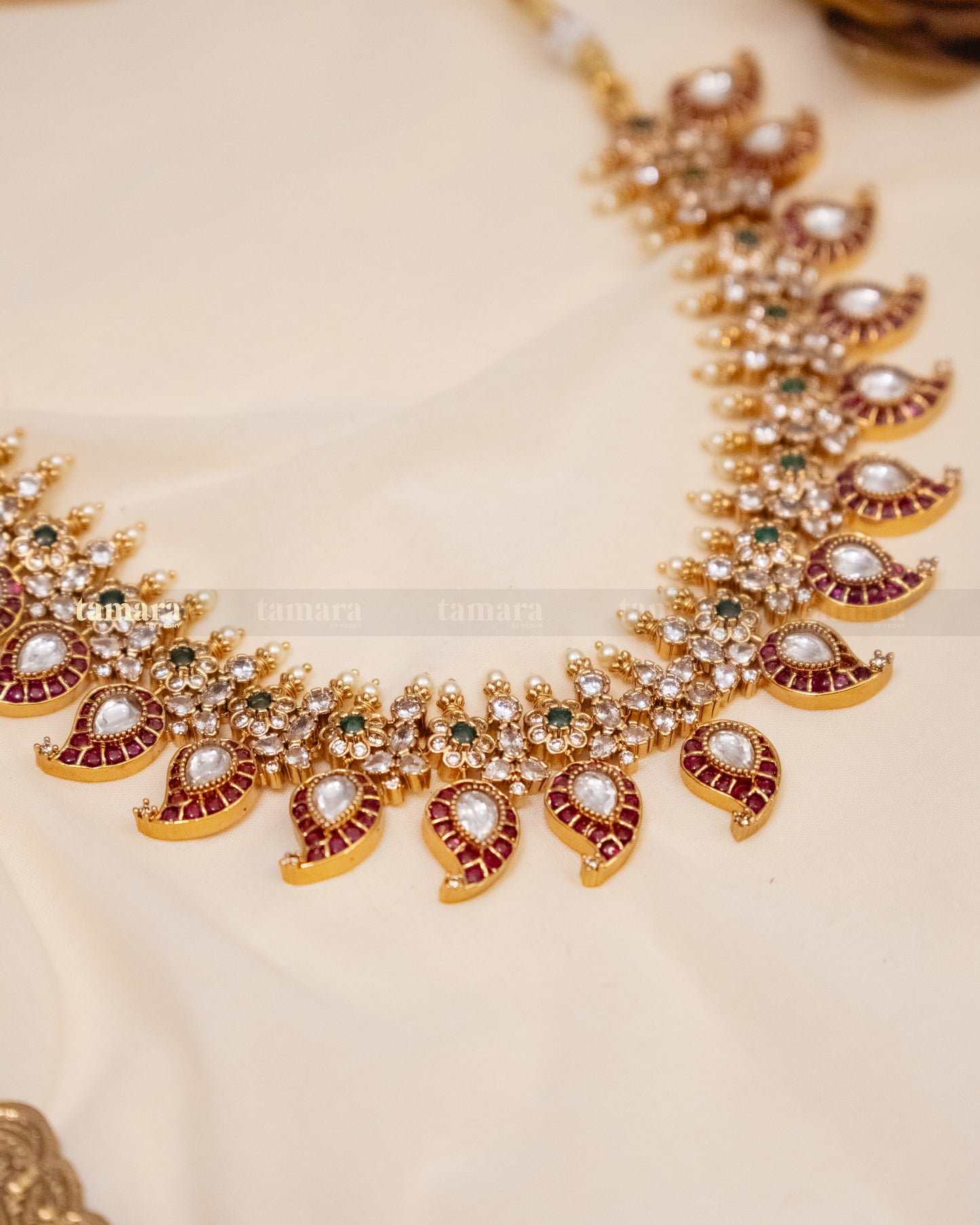Mango Kundan Polki Necklace Set