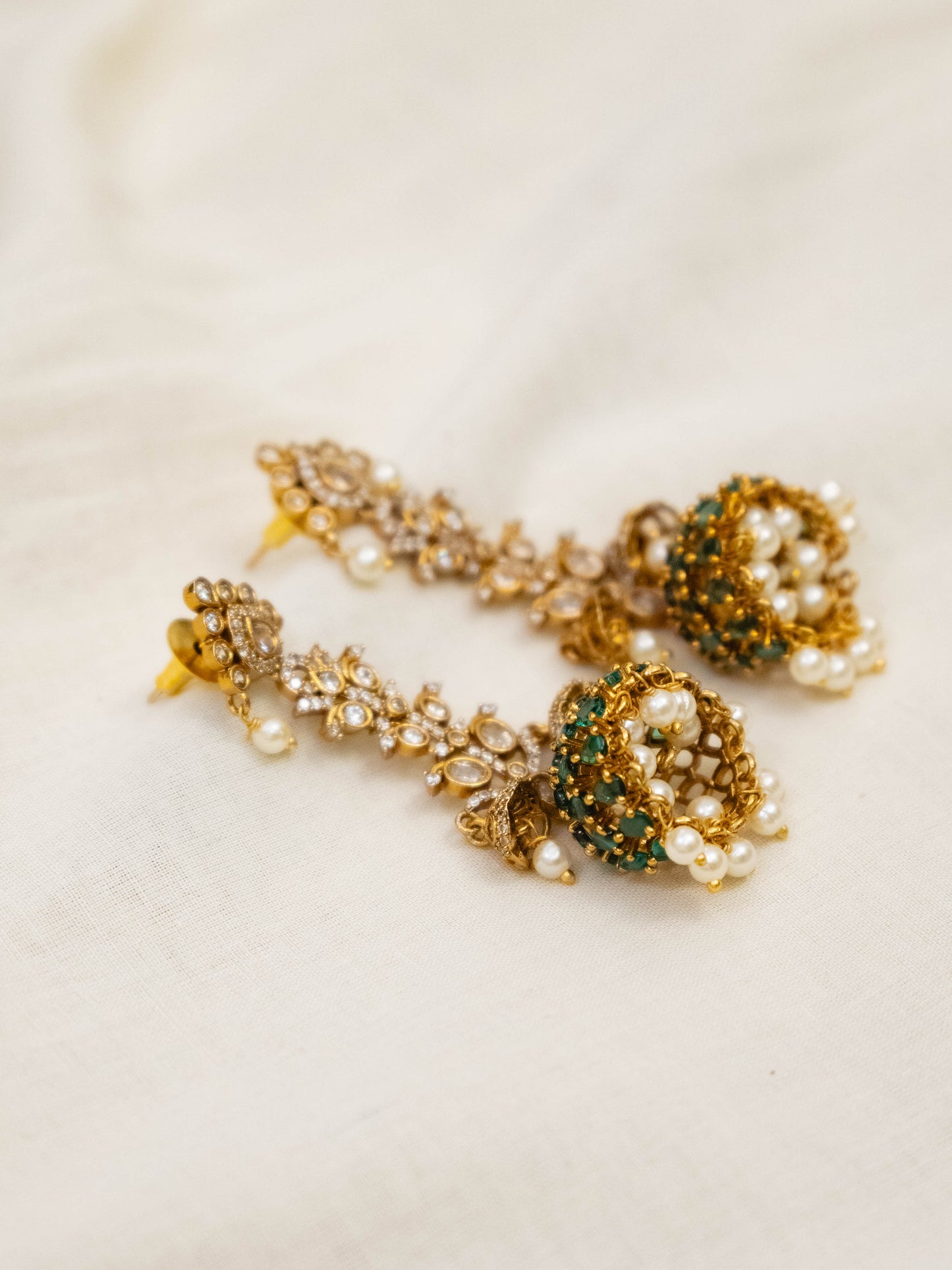 Emerald Radiance Jhumka