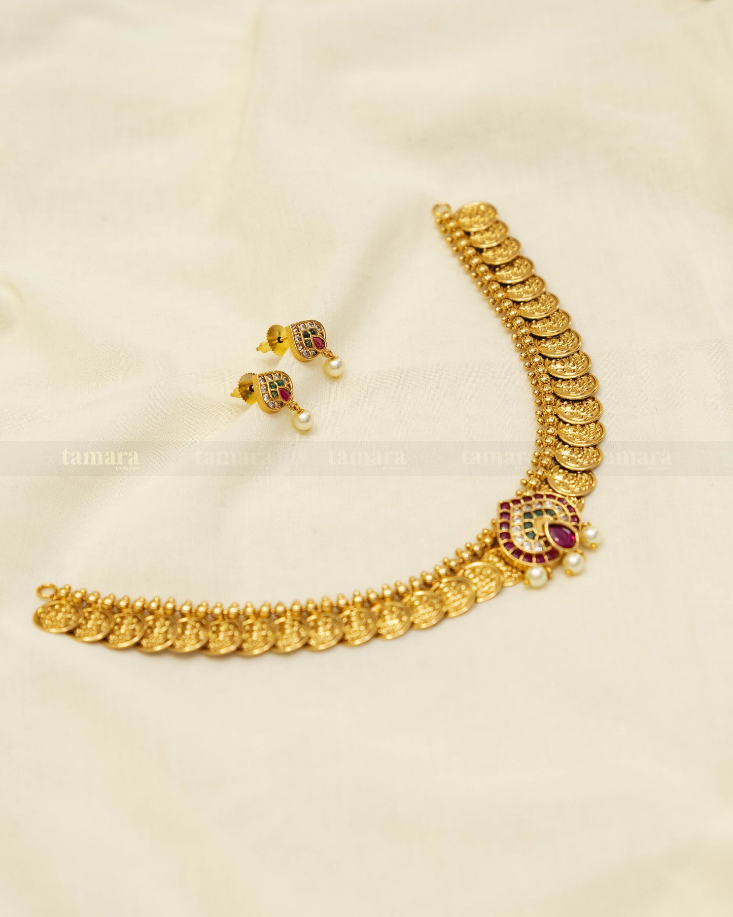 Lakshmi Coin Necklace Set