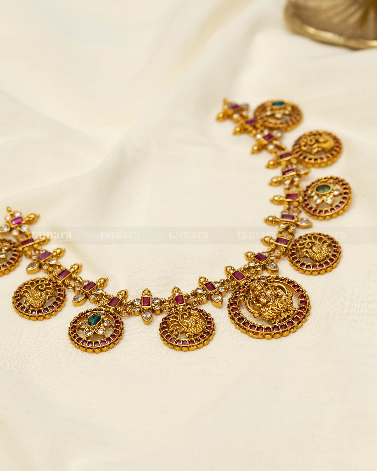 Antique Goddess Lakshmi Necklace Set