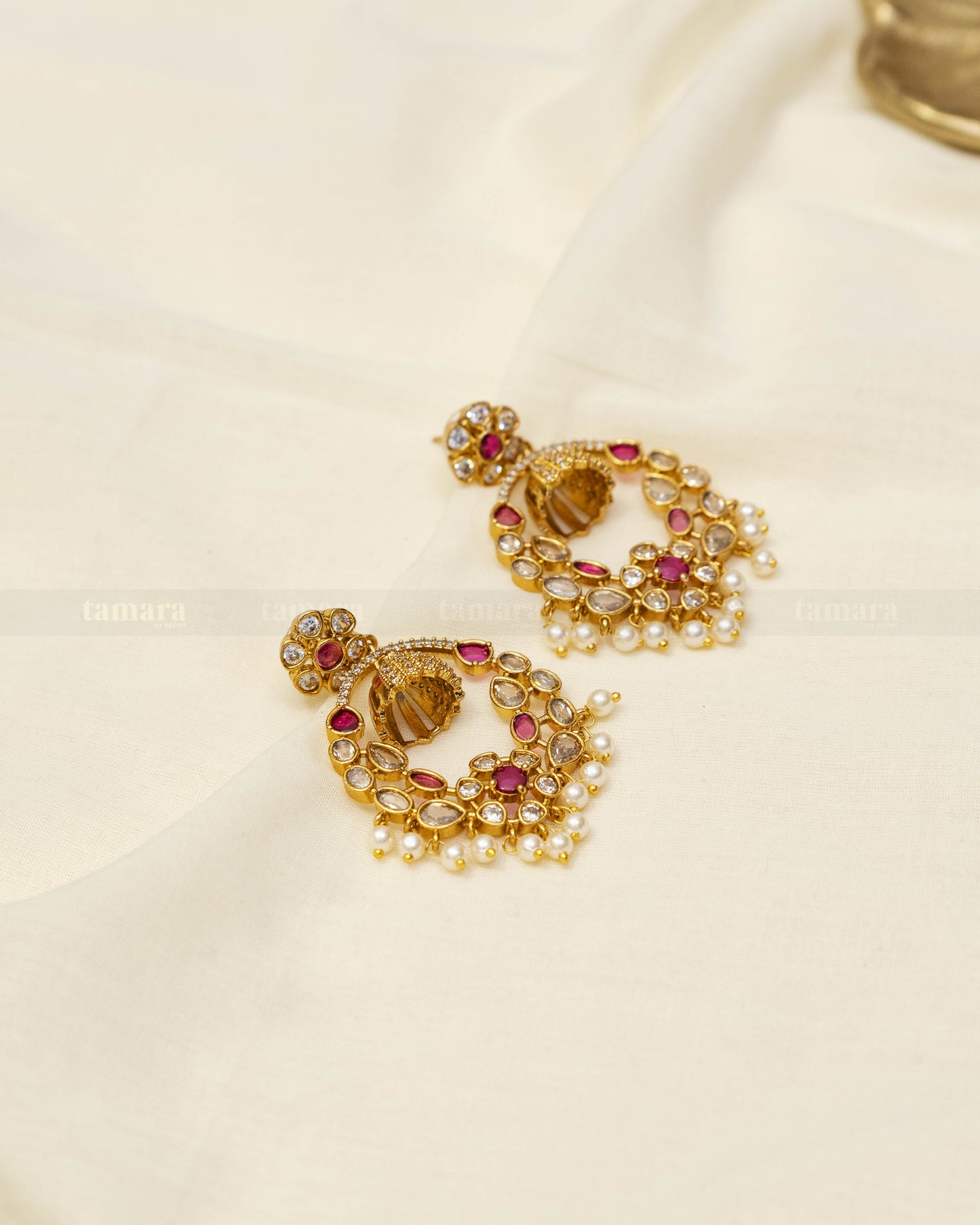 Zarina Earrings - Ruby