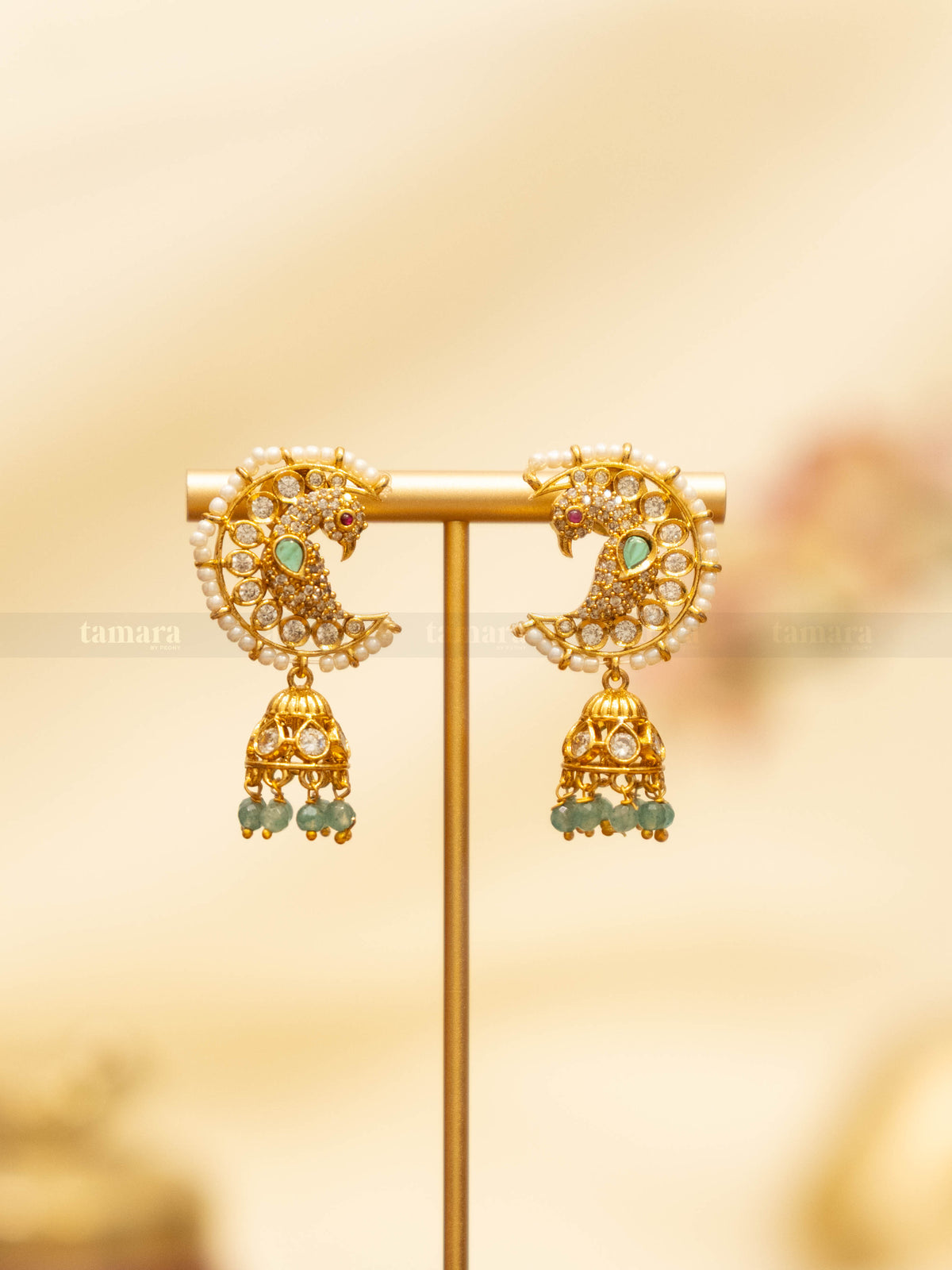 Studded Parrot Earrings