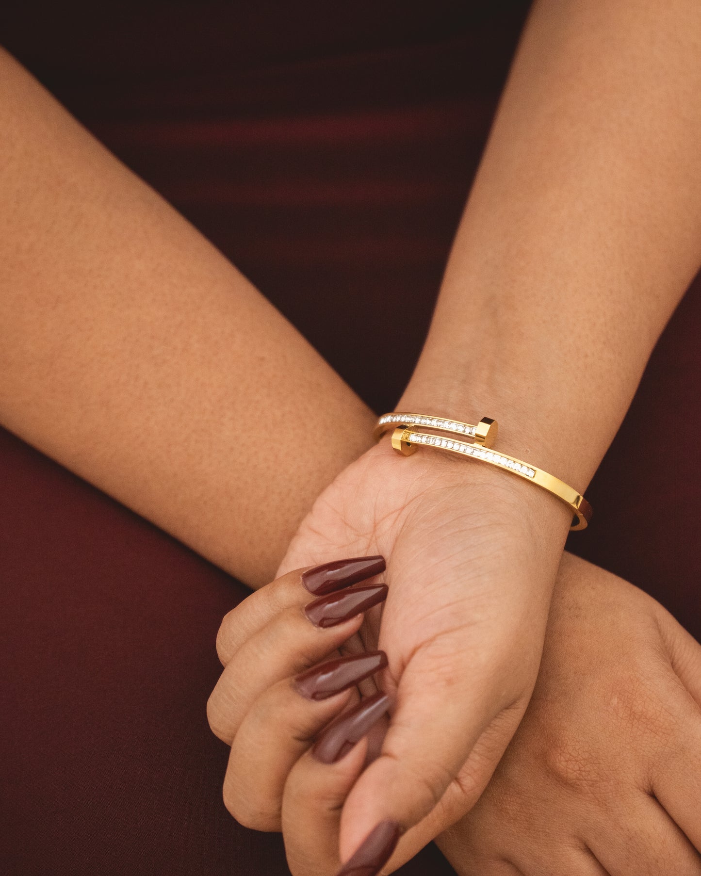Studded Embrace Cuff
