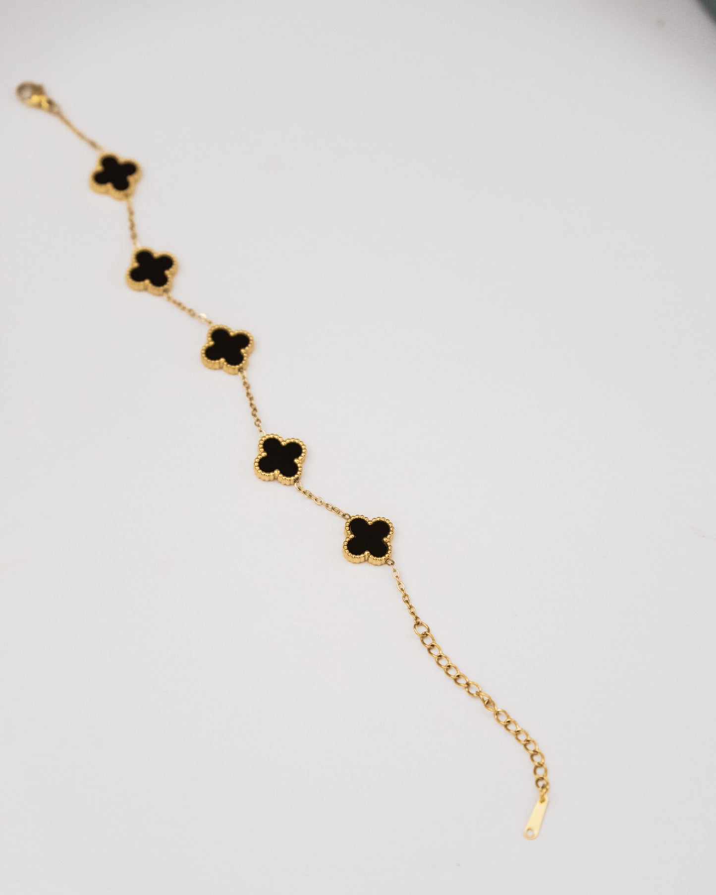 Noir Clover Bracelet