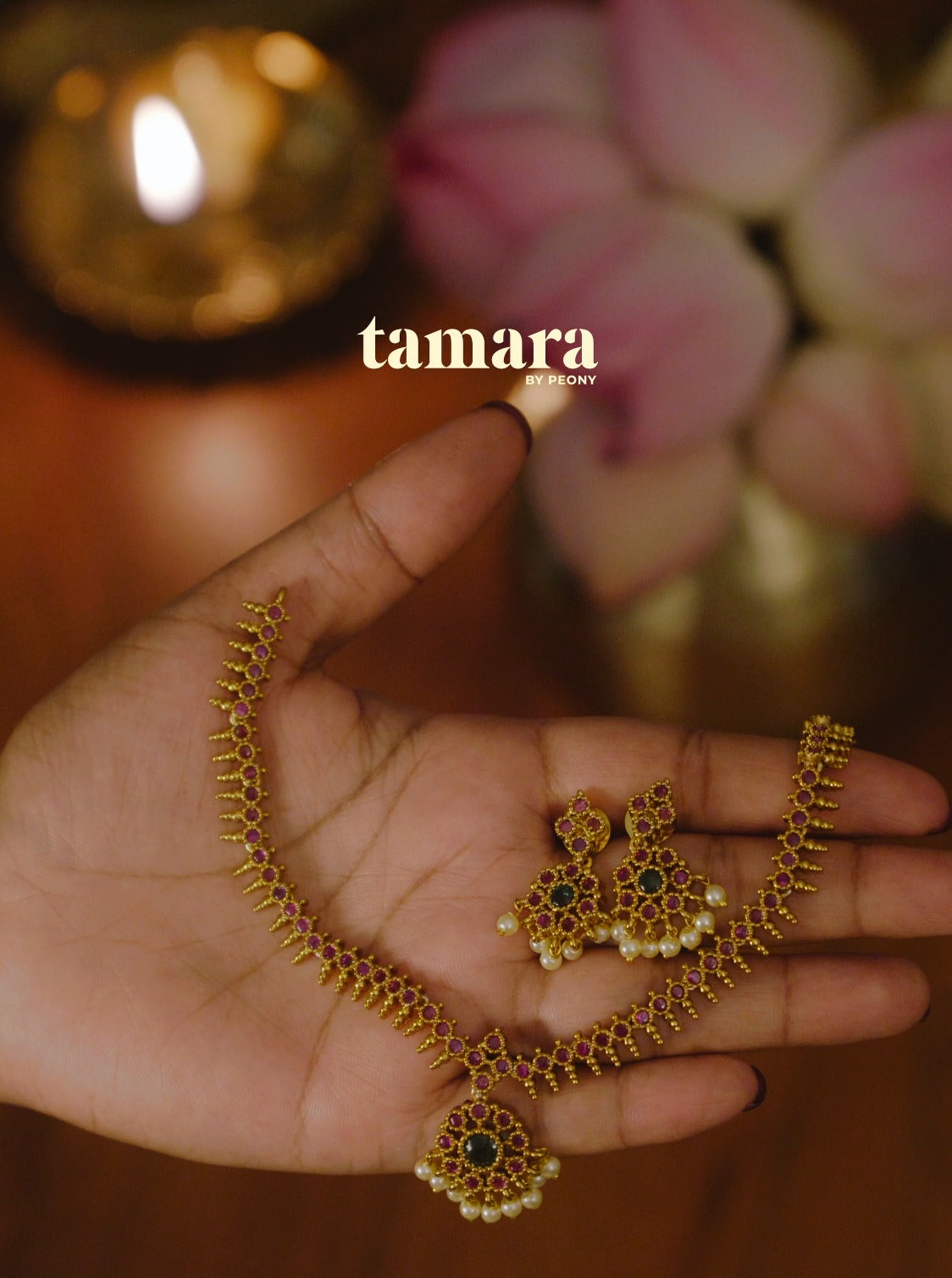 Kemp Attigai Necklace Set