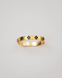 Black Eternal Clover Cuff