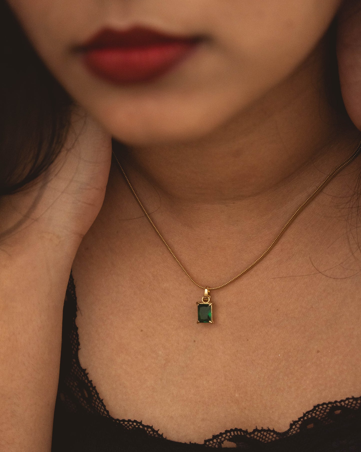 Emerald Snake Chain