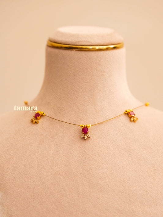 Ruby Drop Necklace