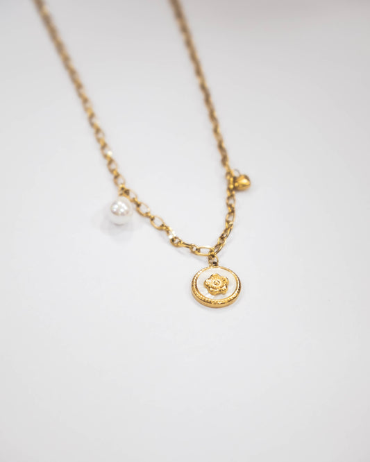 Flora Coin Necklace