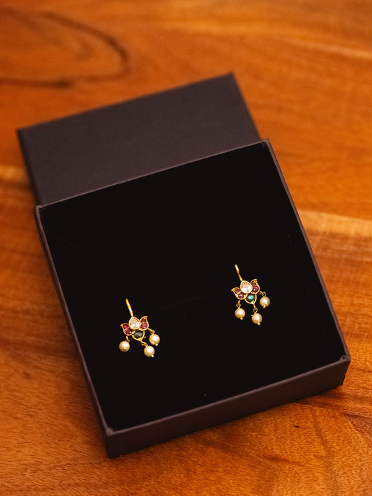 Lotus Bugadi Press On Earring
