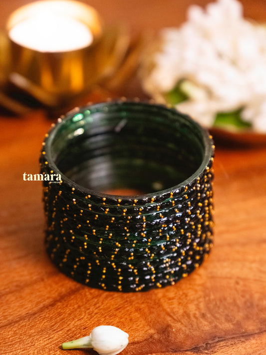 Bottle Green Glass Bangles