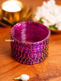 Purple Glass Bangles