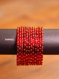 Red Glass Bangles
