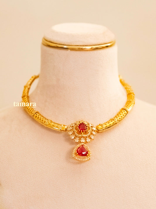 Ruby Hasli Necklace Set