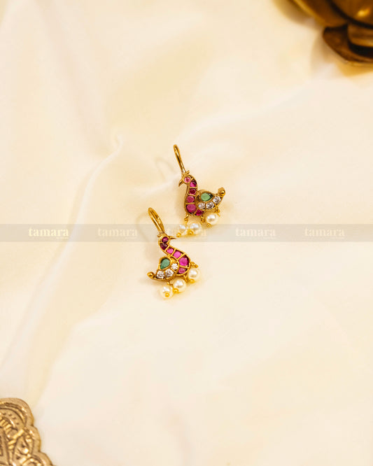 Hamsa Bugadi Press On Earring