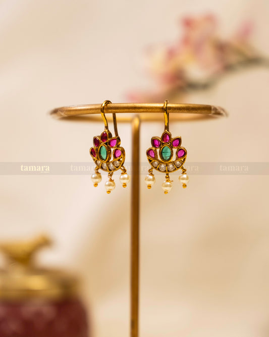 Floral Bugadi Press On Earrings