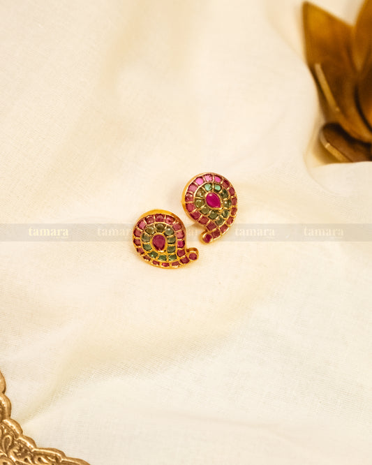 Mango Kemp Stud Earring - Ruby