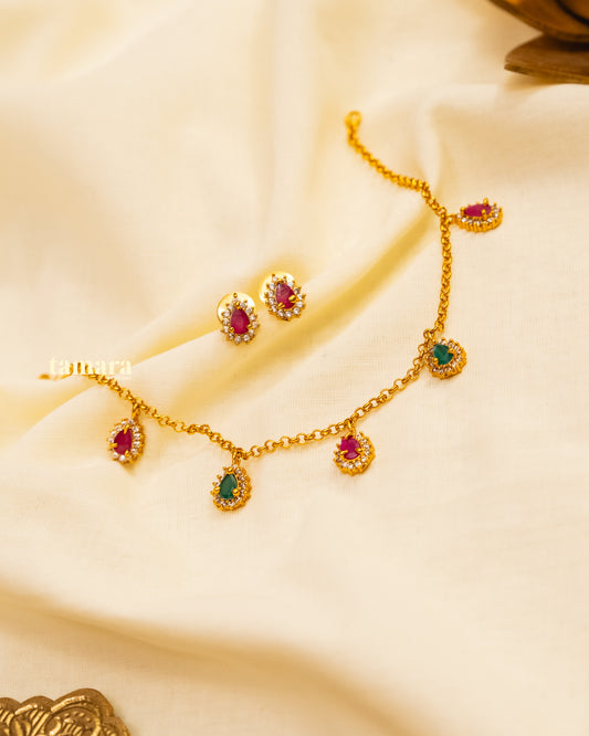 Multi- Dangler Necklace Set