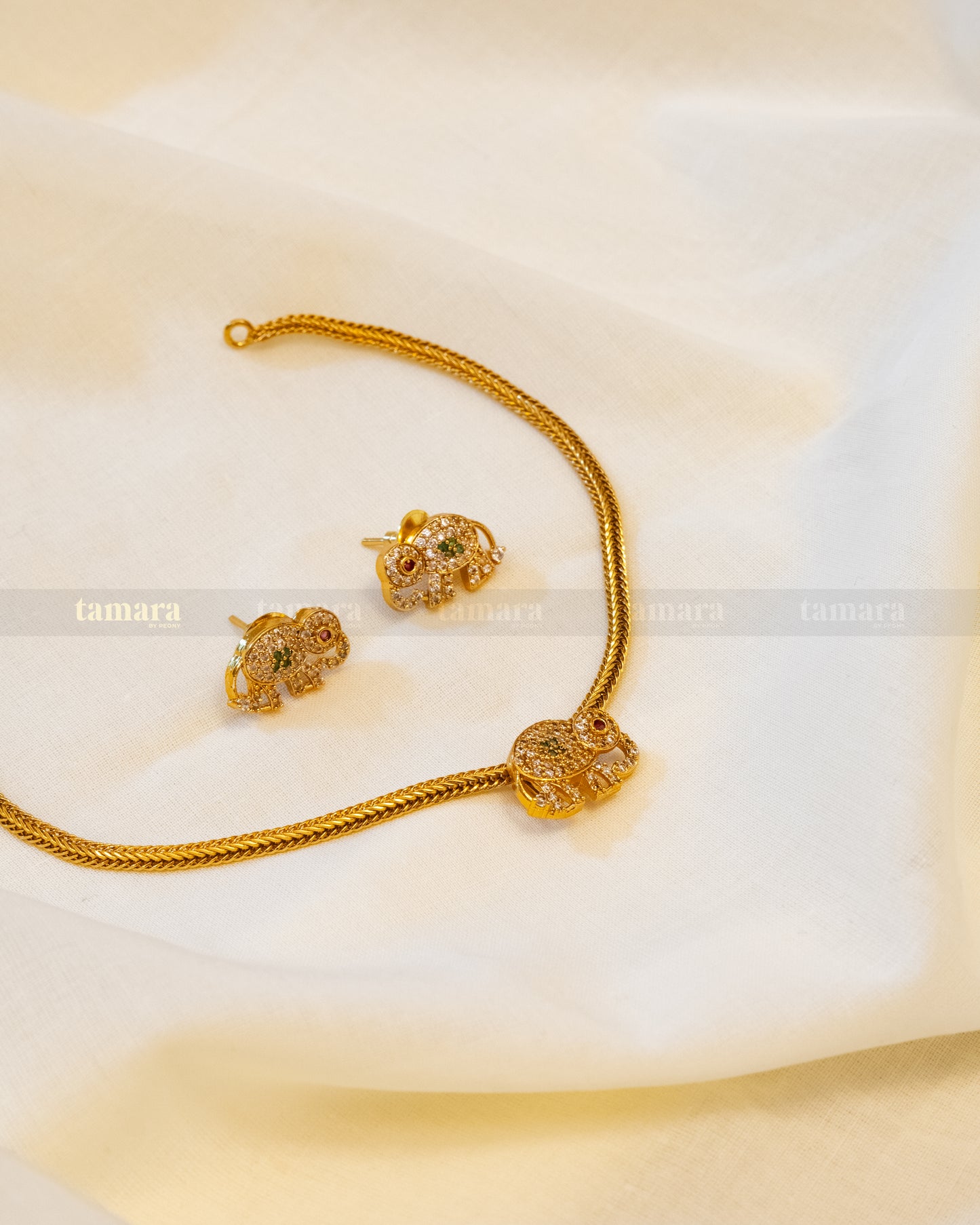 Gajaraj Choker - Green