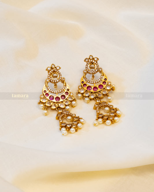 Ruby Pearl Chandbali