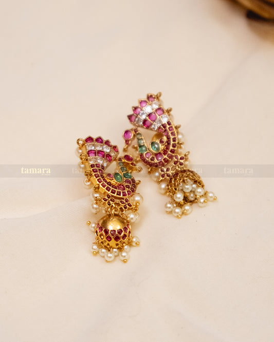 Peacock Jhumka