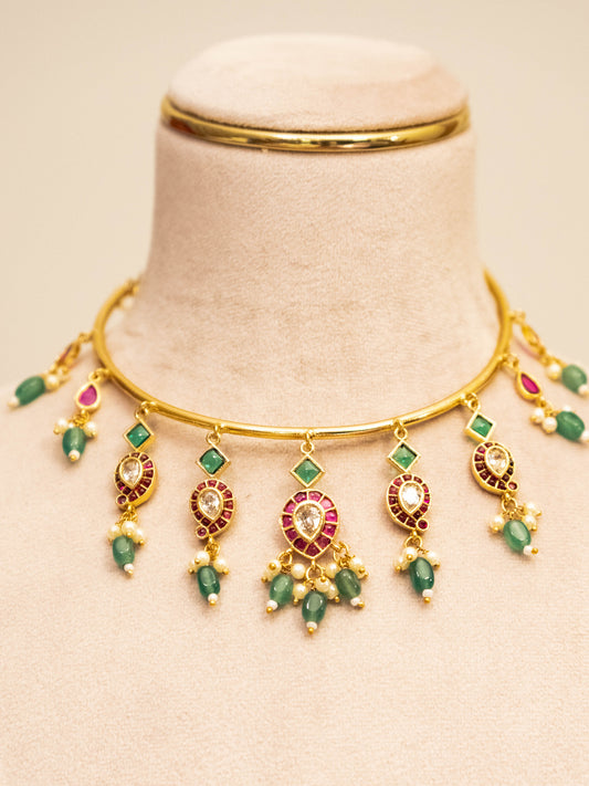 Emerlad Kundan Hasli Set