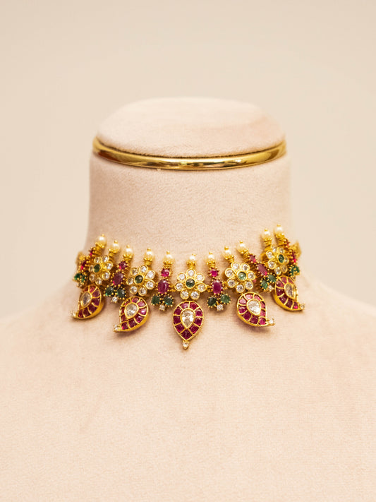 Multicolor Mango Necklace Set