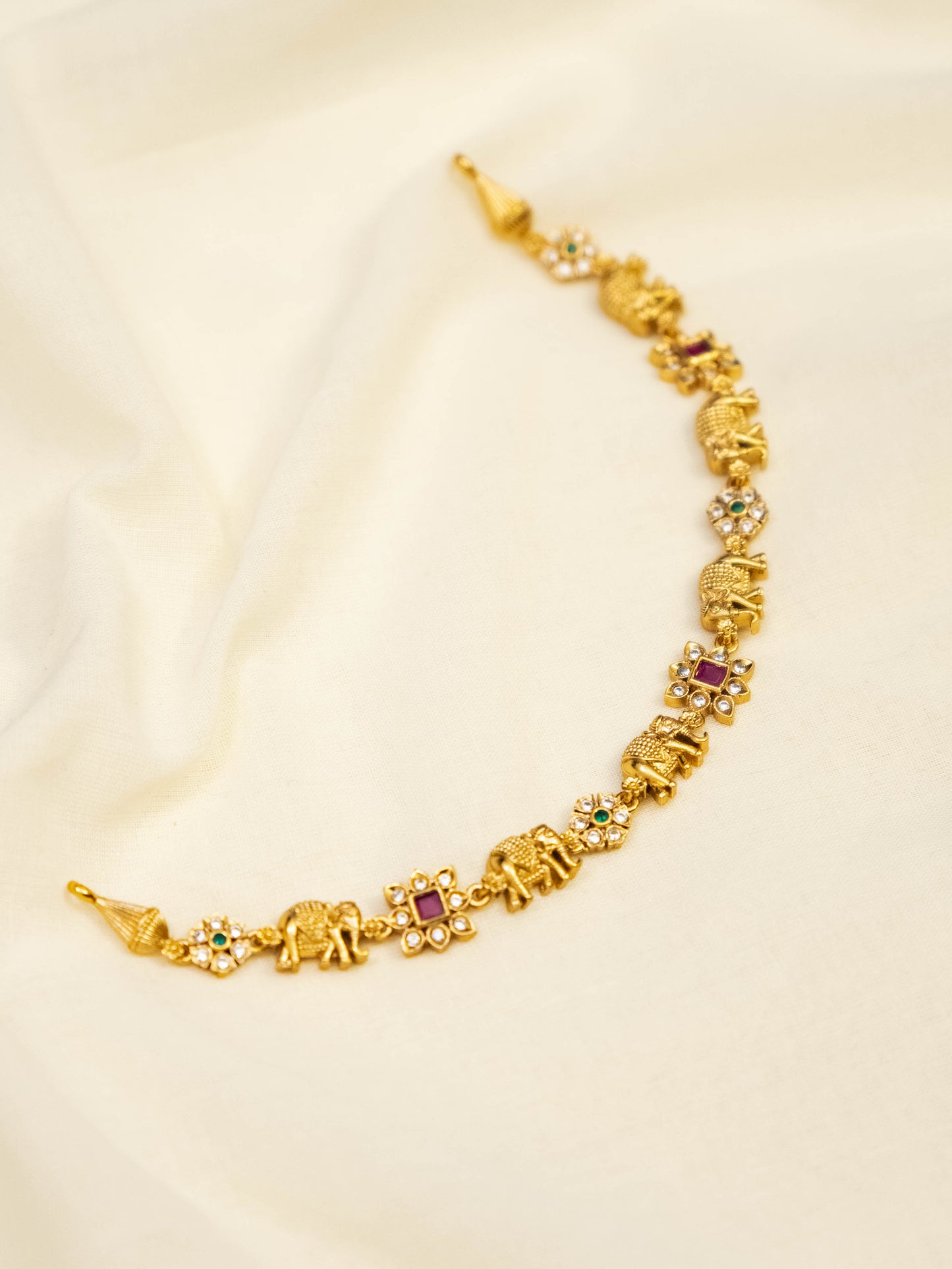 Minimal Hathi Necklace Set
