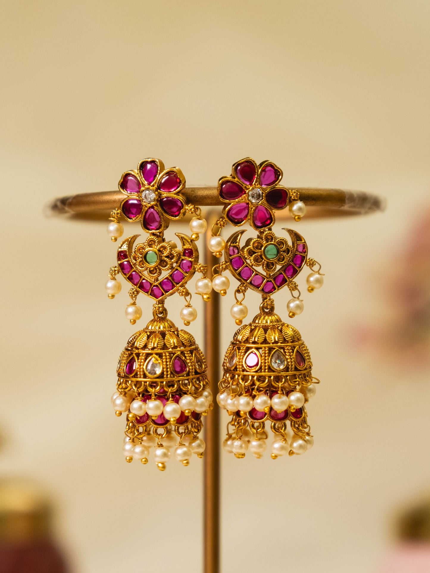 Floral Jhumka