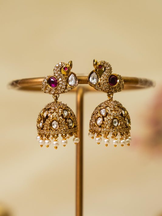 White Swan Jhumka