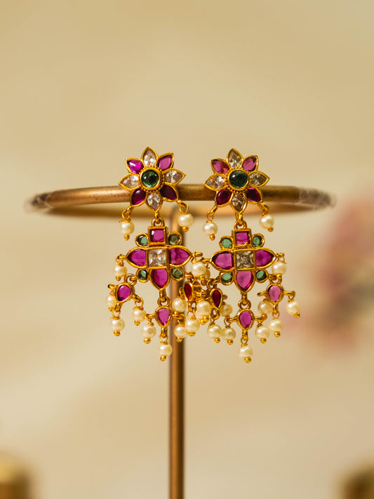 Pink Pearl Earrings