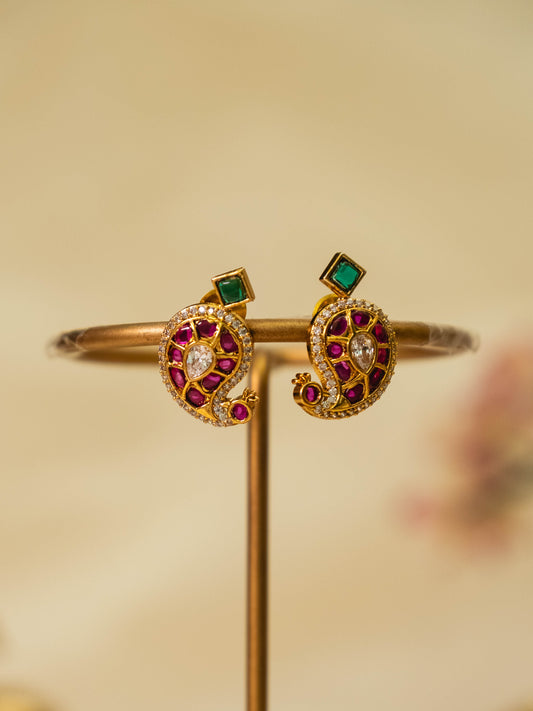 Mango Kundan Stud
