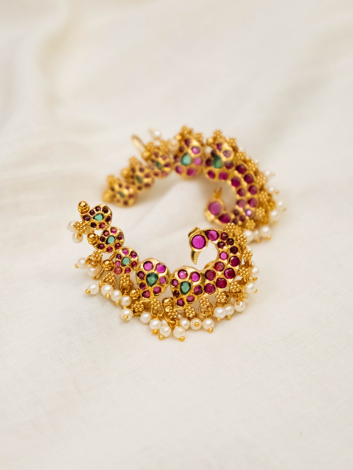 Peacock Earcuff