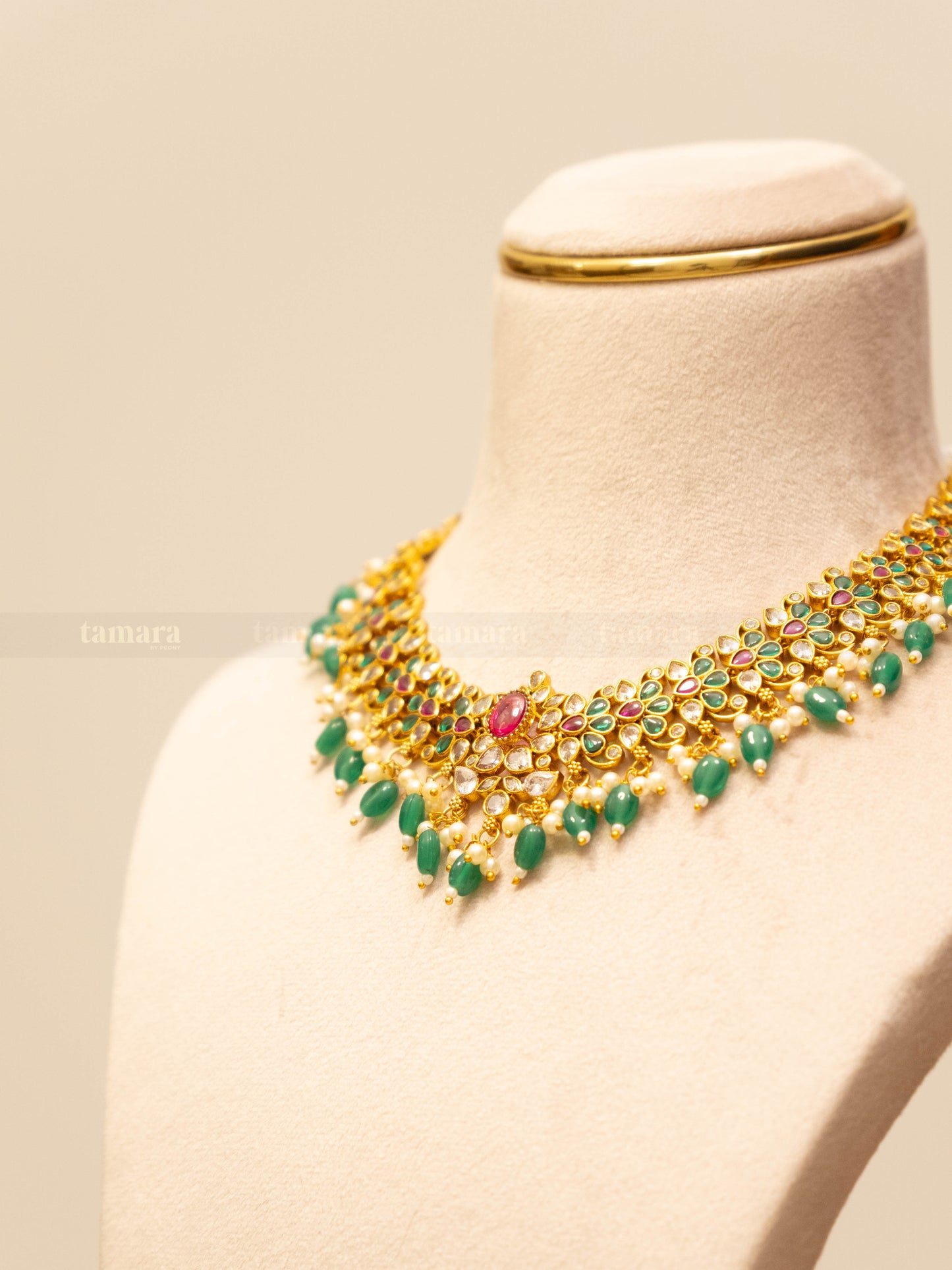 Garden of Royals Choker Set - Green