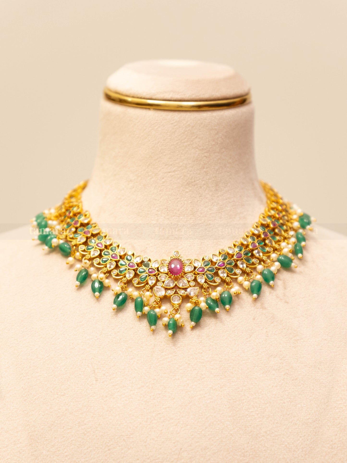 Garden of Royals Choker Set - Green