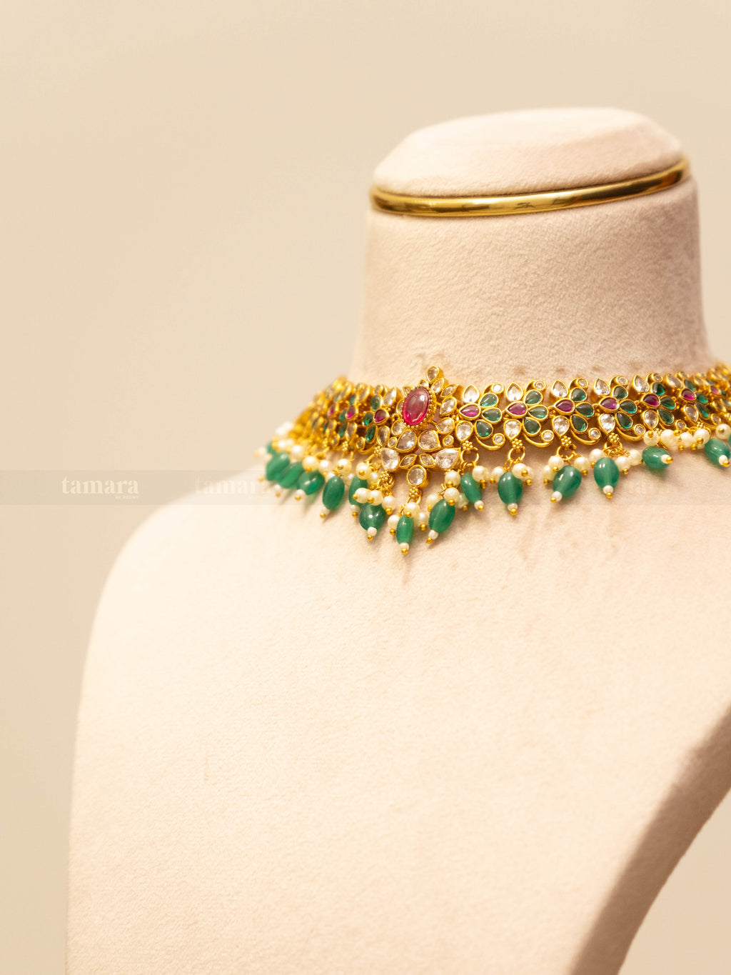 Garden of Royals Choker Set - Green