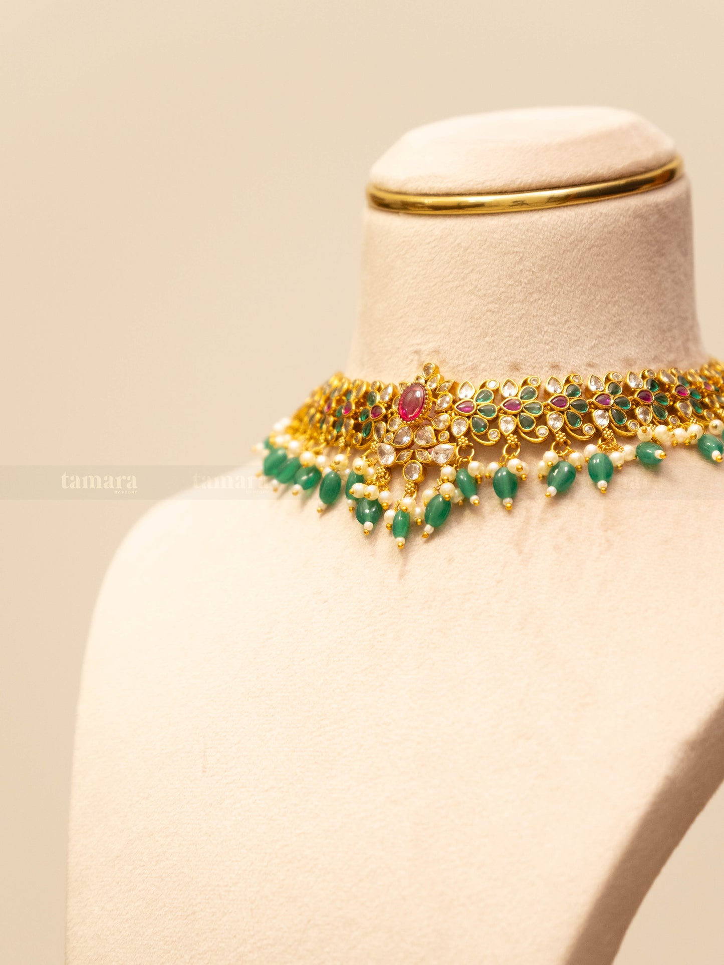 Garden of Royals Choker Set - Green