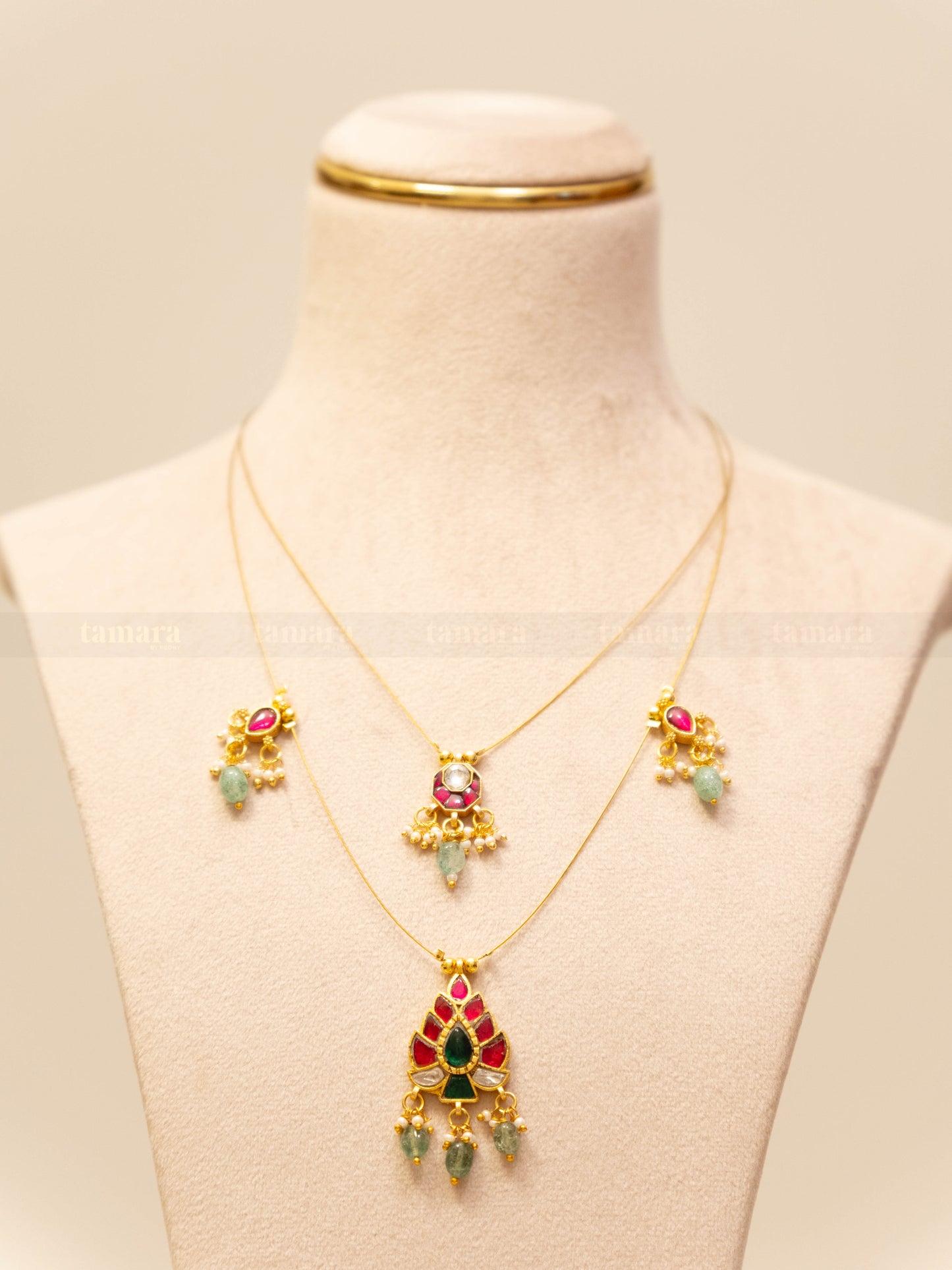 Layered Jadau Invisible Chain