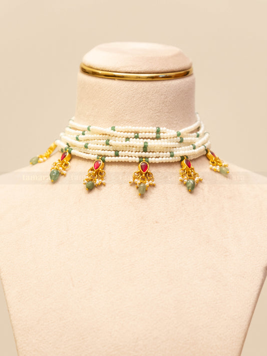 Jadau Layered Choker Set