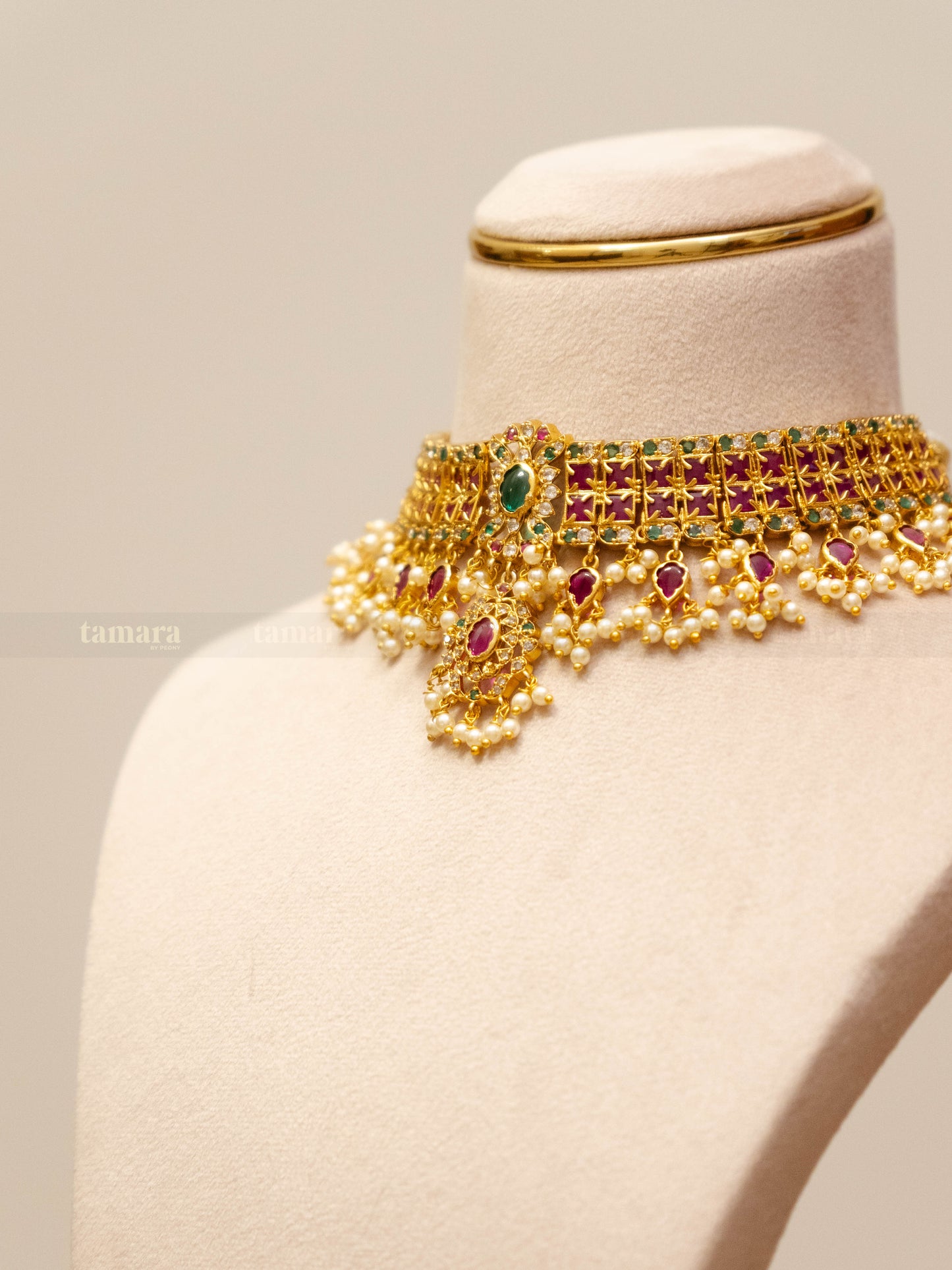 Multi-color Guttapusulu Necklace Set