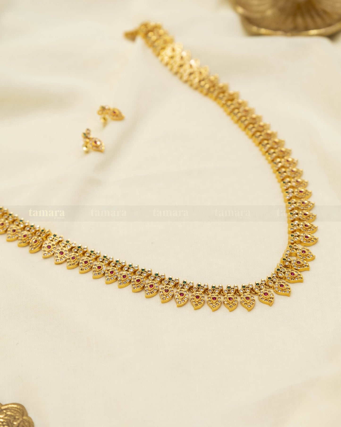 Studded Mango Necklace Set