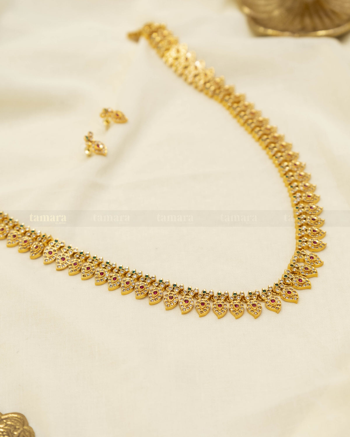 Studded Mango Necklace Set