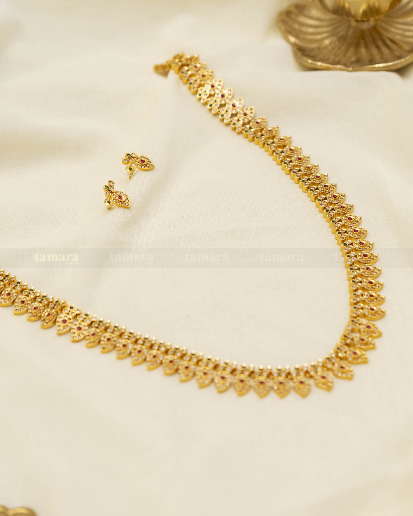 Studded Mango Necklace Set