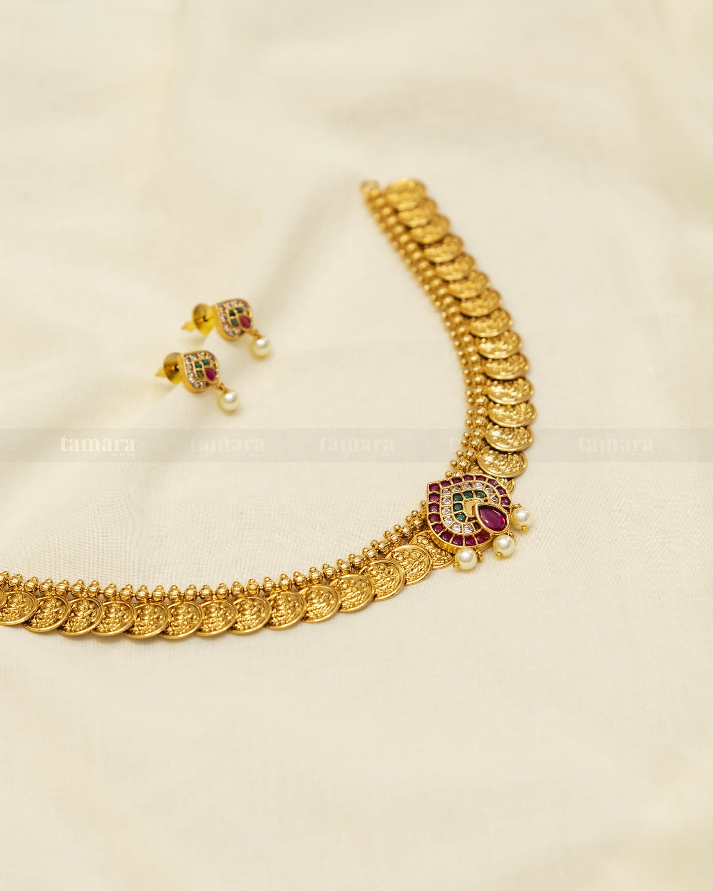 Lakshmi Coin Necklace Set