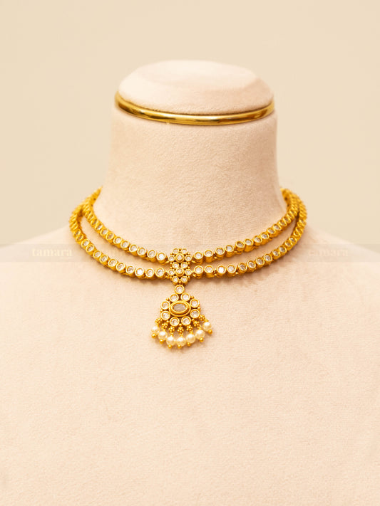 Double Layered Vintage Attigai Set - Small
