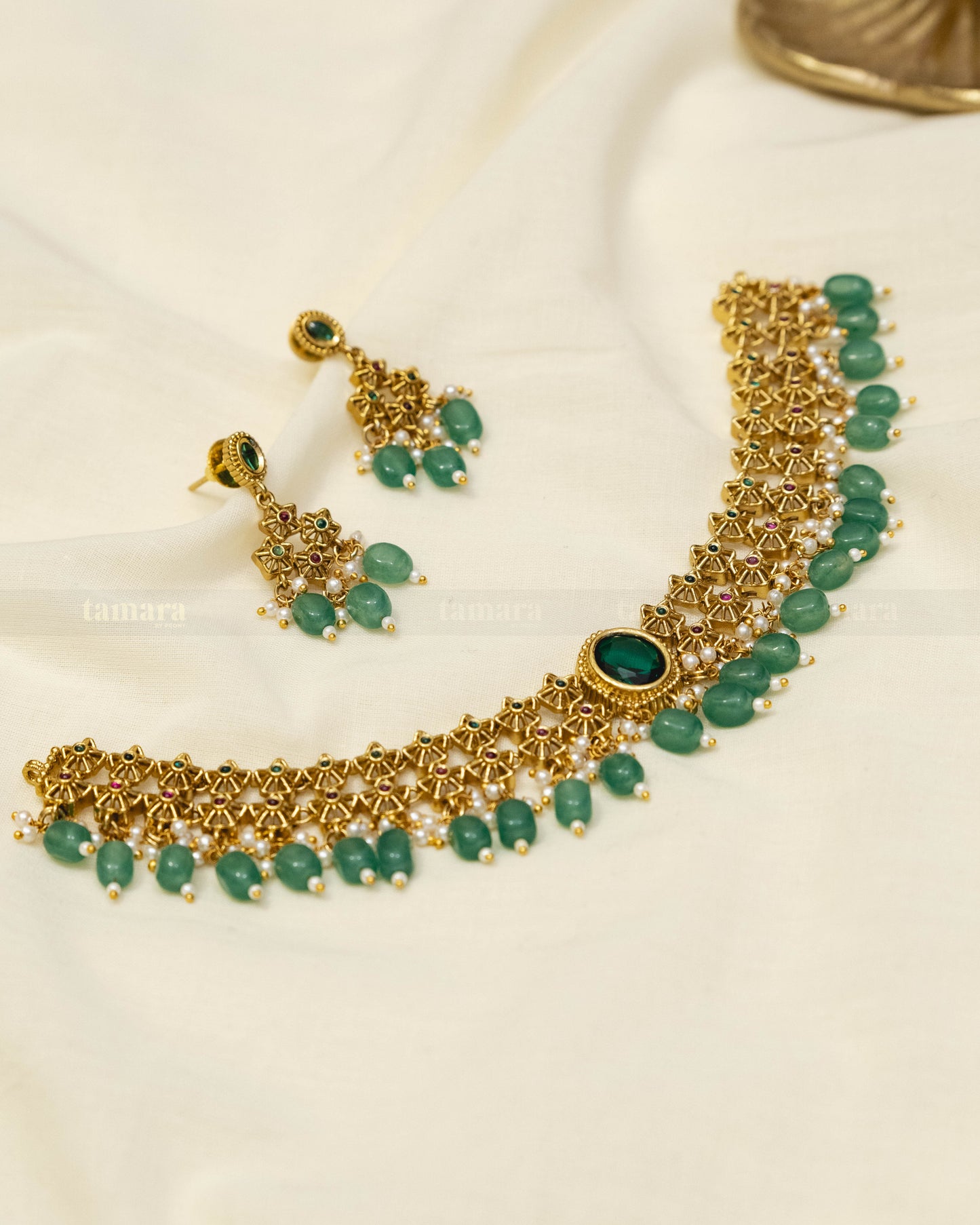 Emerald Necklace Set